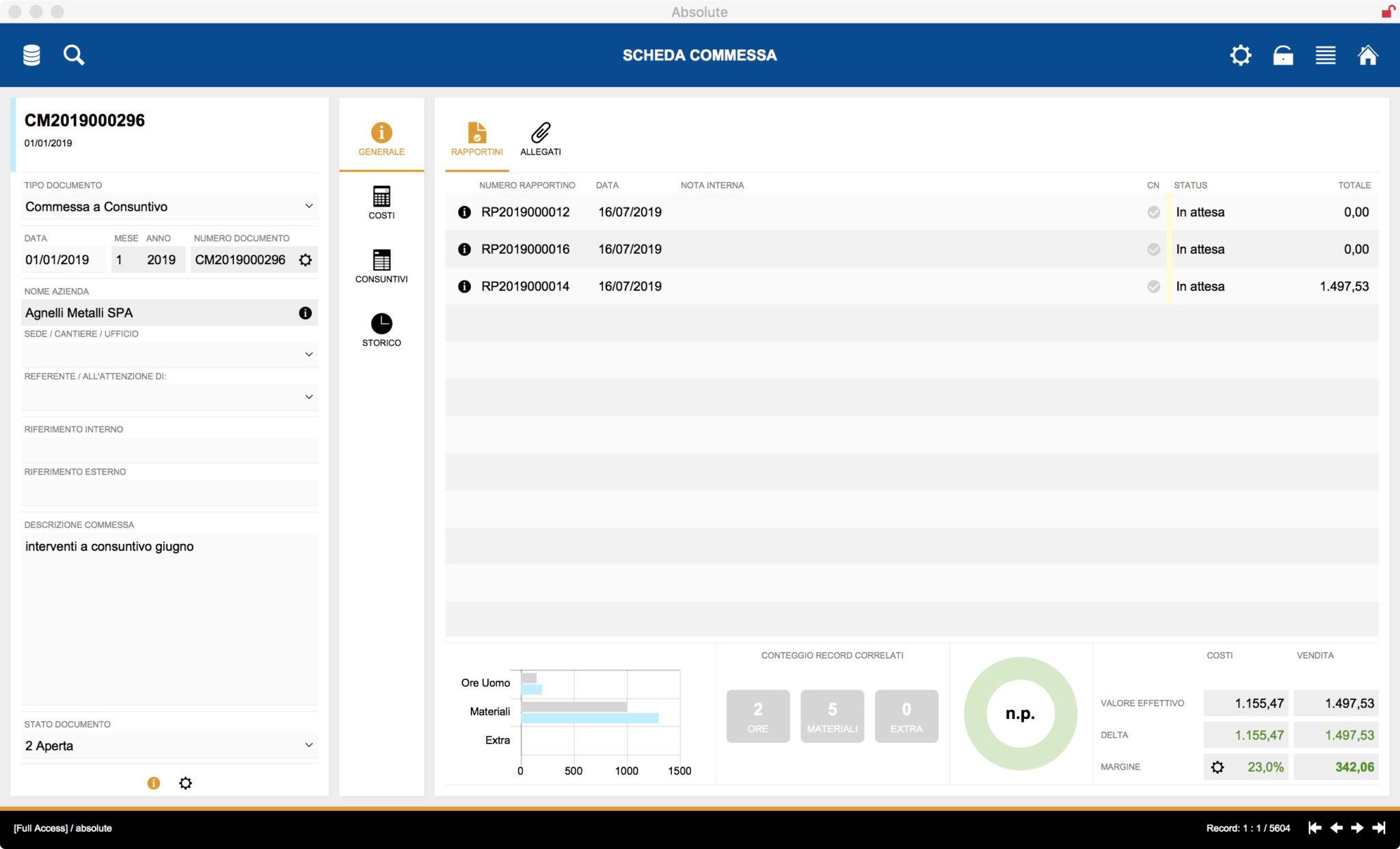 Services management app